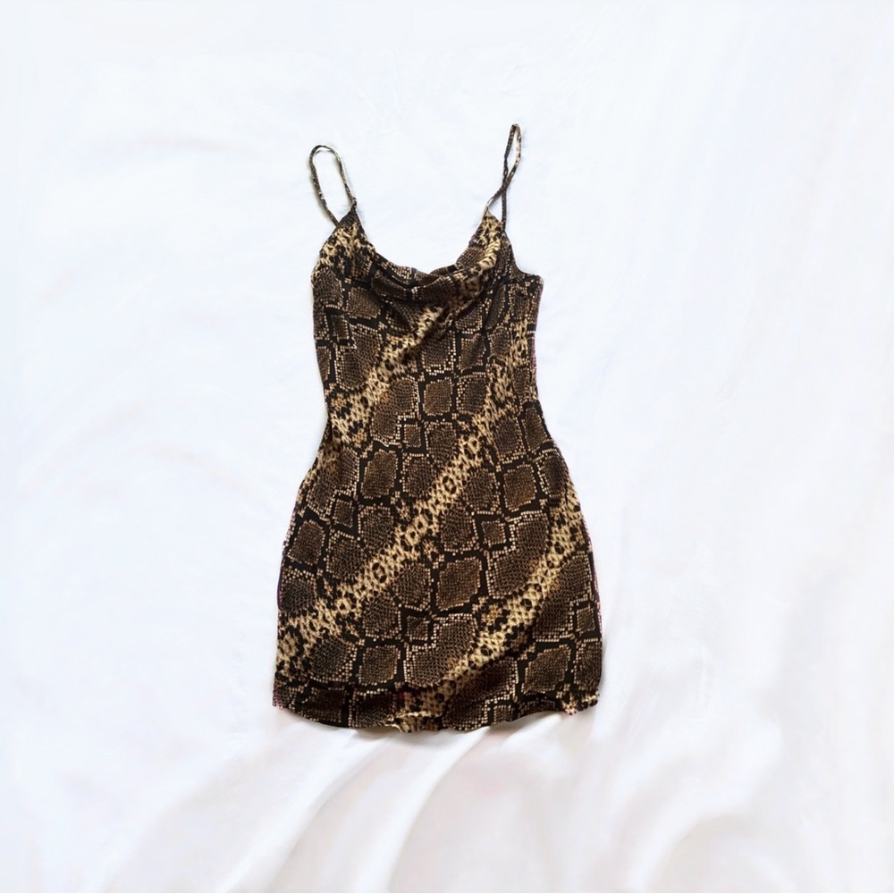 olivaceous ⋆ snake print dress